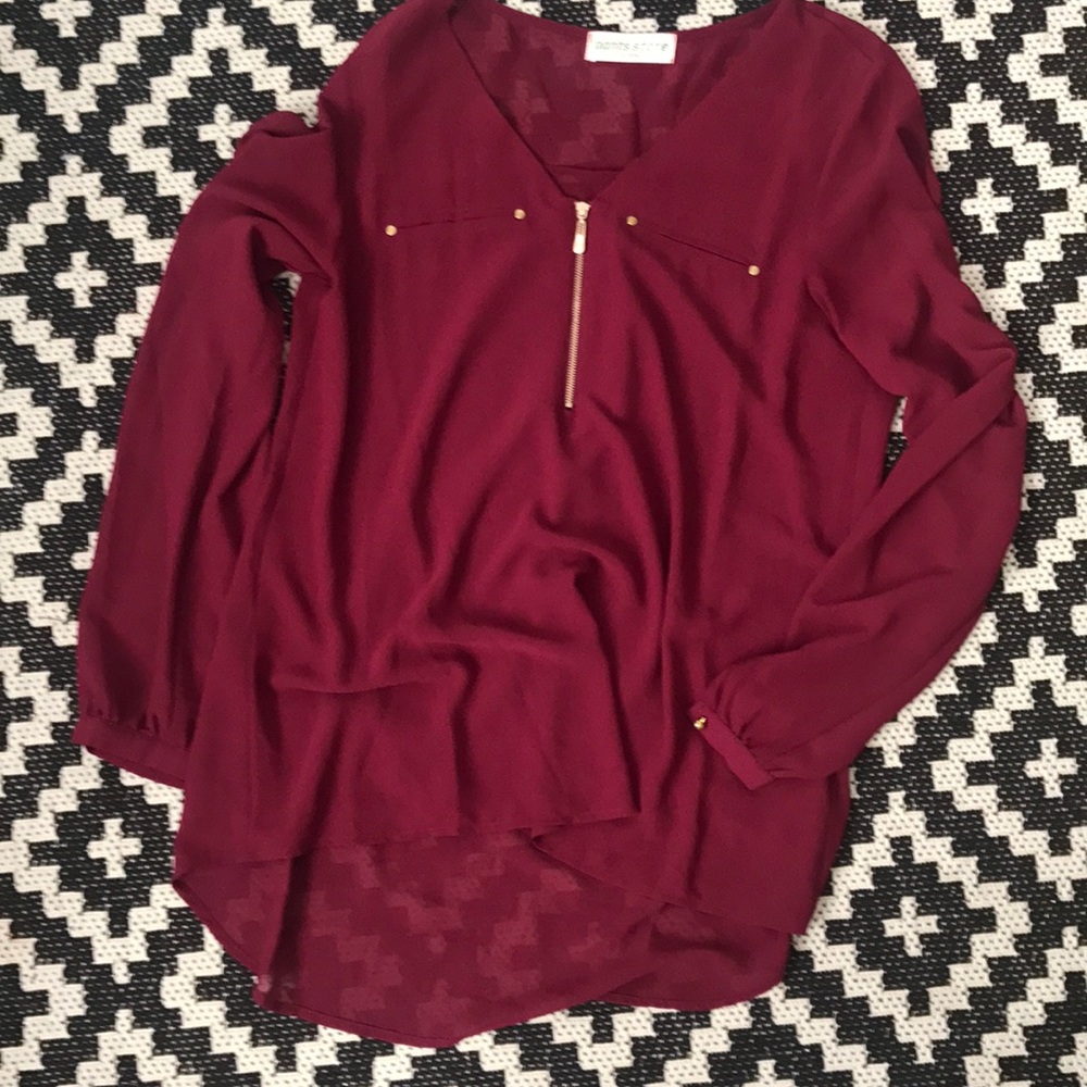 Red blouse